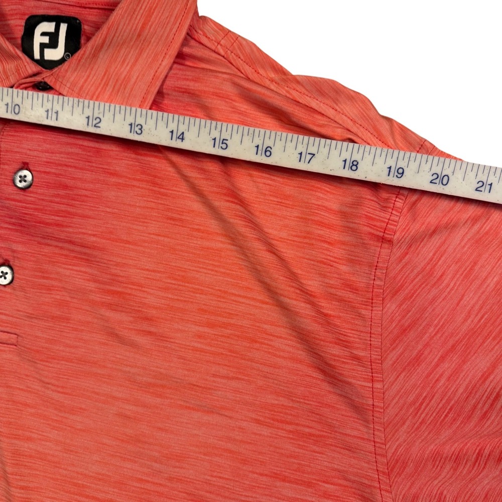 Lot of 2 FootJoy ProDry Golf Polo Shirts Mens Large Grey Coral Space Dye Heather - Picture 8 of 14